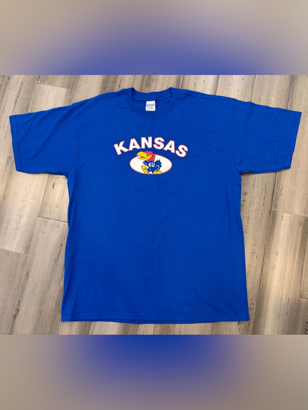 [NEW] Gildan Royal Blue Kansas Jayhawks Graphic Tee